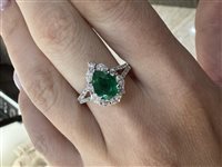 Anillo Crivelli Mujer in Oro blanco Smeraldo 0.97 Ct 035-VR26670 SM - 035-VR26670 SM